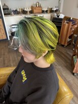 トルチェ(toRtue) ブロックカラー 多色カラー センターパートウルフ