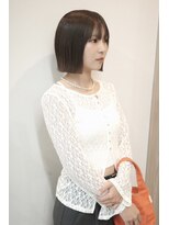 チザン(TIZAN)&nbsp;切りっぱなしボブ×ダークグレージュ