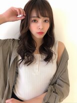グレージュ/デジタルパーマ/ゆるふわロング/ミックス/高柳