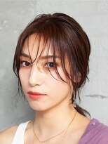 ナナナパレナ 梅田店(nanana parena)&nbsp;つやつやモーヴブラウン♪抜け感バングスタイル