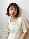 パーマ × ボブ