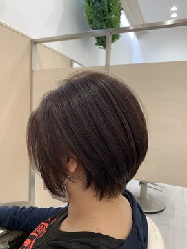 アドラーブル 長岡リバーサイド千秋店(adorable) 大人可愛い☆小顔ショート☆×ピンクブラウン 30代 40代