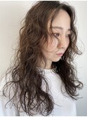 トップから動くくせ毛パーマ