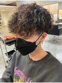 ツイストスパイラルパーママッシュメンズパーマ波巻きパーマ