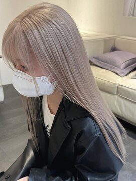 ベレーザ 渋谷(BELEZA) 3913ミルクティーアッシュ艶髪シルキーベージュハイトーンカラー