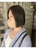 お手入れ簡単切りっぱなしボブ