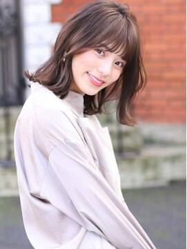 グランド(GRAND) 大人かわいい/ひし形/ココアブラウン/フリンジウェーブ