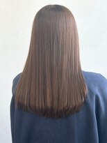 ミュラ(mulah)&nbsp;ブリーチなしカラーシアーベージュ＊艶髪ストレートヘア