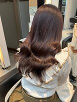 ダブル(W) 韓国レイヤー/艶カラー/シアーブラウン