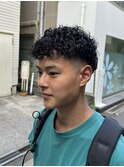 メンズ × くるくるパーマ