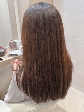 コーエン(cowen) 大人かわいい☆艶感たっぷり前上がりロング♪酸性ストレート