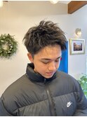 メンズショートカット、刈り上げ、スパイキーショート