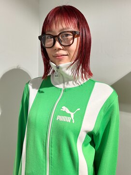 ヌウ(nuu) 〈生平〉暖色カラー/赤髪/ブリーチ/ダブルカラー/レイヤー