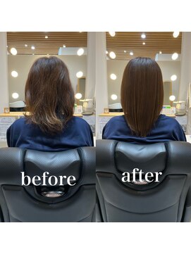 ツヤと髪 クリム(crim) 髪質改善ヘアエステ　ミディアム　白髪染め　30代、40代、20代