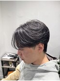 毛流れセンターパート