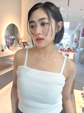 ミンクス 青山店(MINX) 【MINX】くびれヘア＋くすみベージュハイライトカラー_表参道