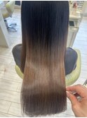 透明感艶感ストレート髪質改善