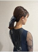 一つ結びアレンジ20代30代
