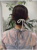 【ヘアセット】艶感カチモリヘアで上品まとめ髪