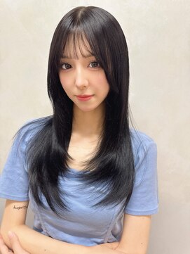 エン 栄店(enne) ココアベージュ/クラゲヘアー/ボブレイヤー/小顔/オリーブグレー