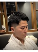 メンズ　ショート　ビジネス　ビジネスパーマ