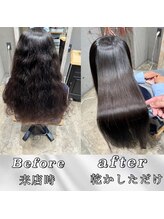 キートス(kiitos) 【手で乾かしただけ】美髪縮毛矯正×髪質改善