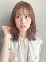 リヤン 表参道(lyann)&nbsp;大人ガーリーダークアッシュミディアムレイヤーカットa