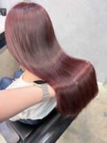 ペイププロドアイコン 博多(Peyp prod ICON)&nbsp;ブリーチなしワインレッドピンクミディアムレイヤー SAKI