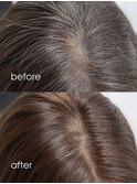 30代40代50代◎白髪染めリタッチカラーミディアムヘア土呂