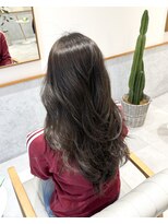レンジヘアー(lange hair)&nbsp;khaki grayge【透明感/艶感/暗髪/グレージュ】
