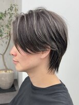 ガーデンタチカワネクスト(garden tachikawa next) 大人男子センターパートウルフコントラストハイライト20代30代