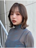 *暗めカラーウェーブくびれボブ*美髪【Zina月島】