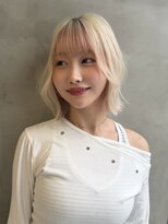 ロンドルーチェ 心斎橋(Lond luce)&nbsp;グレージュ×ハッシュカット［髪質改善/縮毛矯正/ボブ］