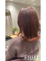 エルト 大通店(ERHT)&nbsp;明るめピンクブラウン×外ハネミディアム【札幌/大通/ERHT】
