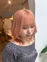 ヘアーデザインサロン スワッグ(Hair design salon SWAG)&nbsp;ピンクオレンジ　ペールオレンジ
