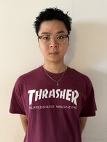 パーク(PARK)&nbsp;メンズショート刈り上げないショートピンパーマショート