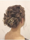 【早朝可能】結婚式★二次会★パーティー★編み込み★ヘアセット