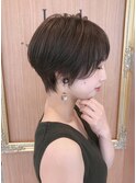 【石田勇士郎】ペタンコさんのための小顔ワンサイドショート