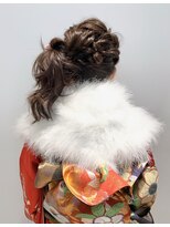 ビーハイブ 一番町店 アヴェダ(BEHIVE)&nbsp;「晴れの日に」　成人式　シンプルサイドアップ