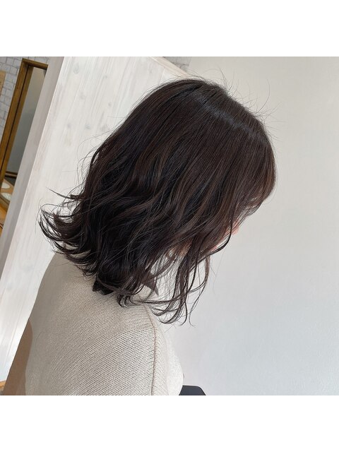 モテ髪ショコラブラウン/暗髪/透明感カラー