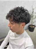 ツーブロック/メンズマッシュ/波巻きスパイラルパーマ