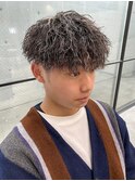スパイラルパーママッシュツーブロック刈り上げ