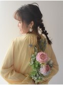 結婚式のお呼ばれ/卒業式に人気!編みおろし