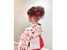 １2：００～１４：４５浴衣着付け+ヘアセット　￥4600　75分