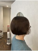 ぱっつりボブ