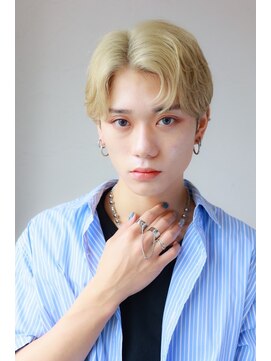 ソイクフ 四条大宮店(SOY-KUFU) MEN'SHAIR束感ショートカルマパーマベージュマッシュパーマ