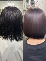 ドワーフ(DWARF) 髪質改善ストレート+髪質改善トリートメント○ビフォーアフター