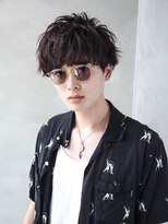 ハバナ 渋谷(HAVANA)&nbsp;アッシュブラック/束間マッシュパーマ/刈り上げ/ツーブロック