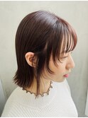 お顔周りレイヤーカット×切りっぱなしボブ【Zina 大越香苗】