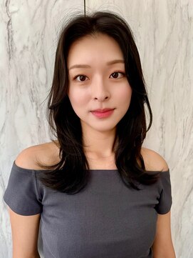 ロンド エスポワール 錦糸町(Lond espoir) 〇デザインカラーレイヤーカットウェットヘアオリーブベージュ